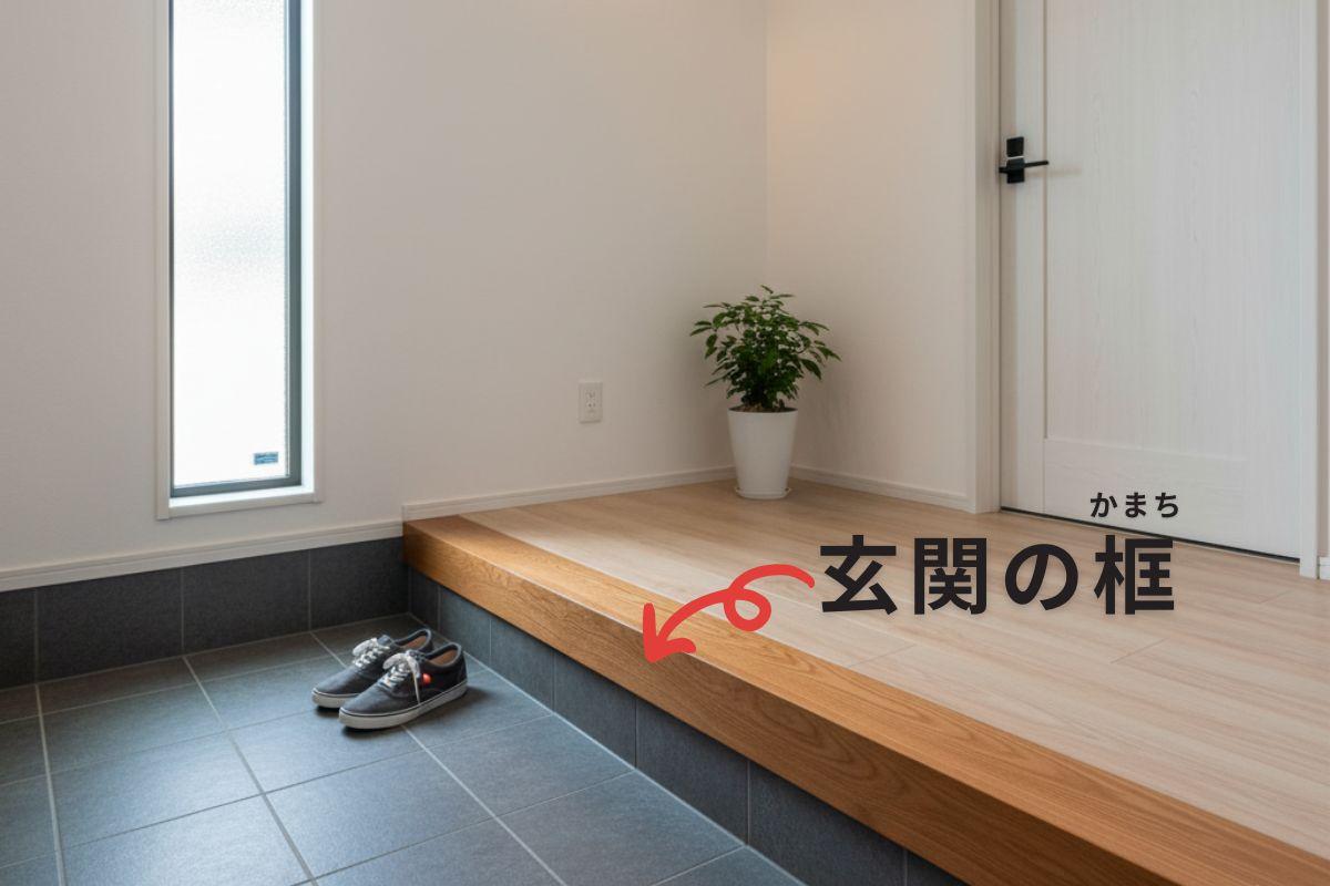 玄関の框