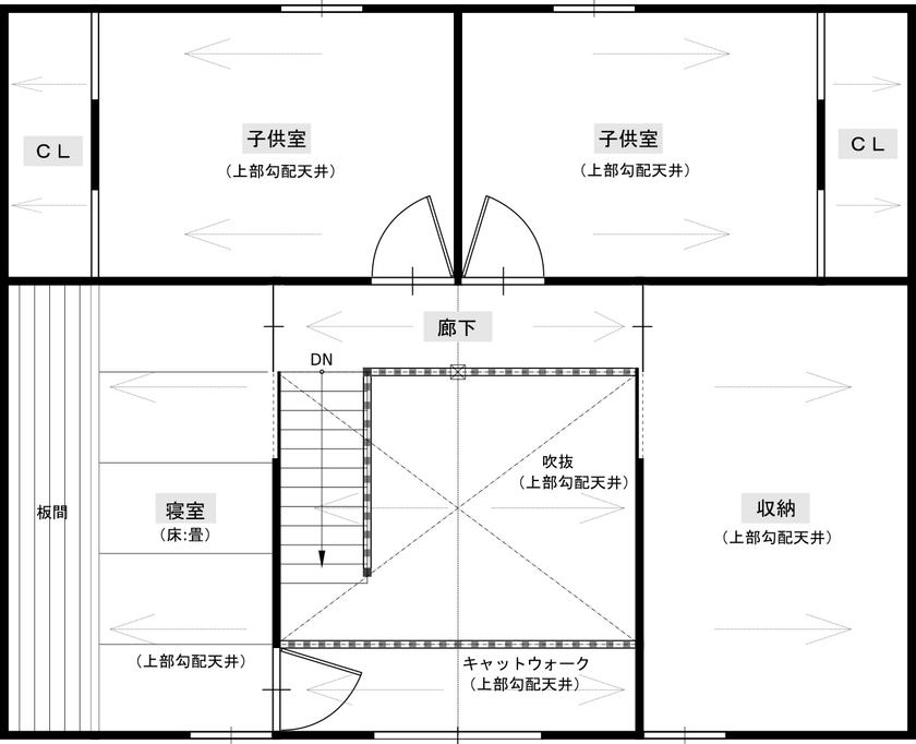 リビング脇の多目的スペース