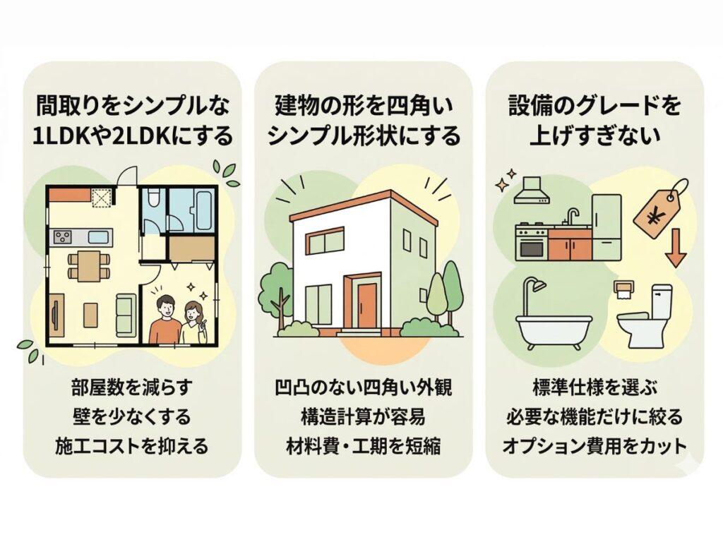 600万円で小さい家を建てるコツ