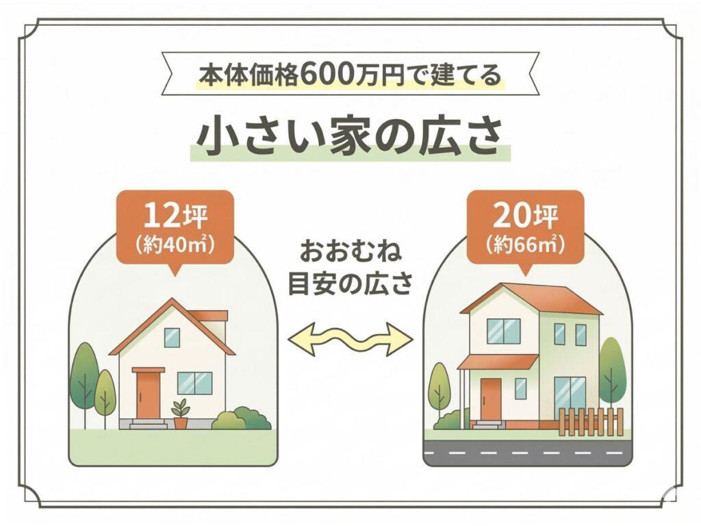 600万円で建てられる家の広さ