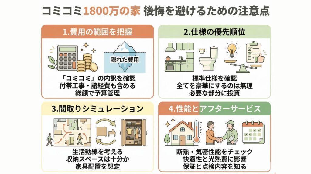 コミコミ1800万の家後悔しない注意点