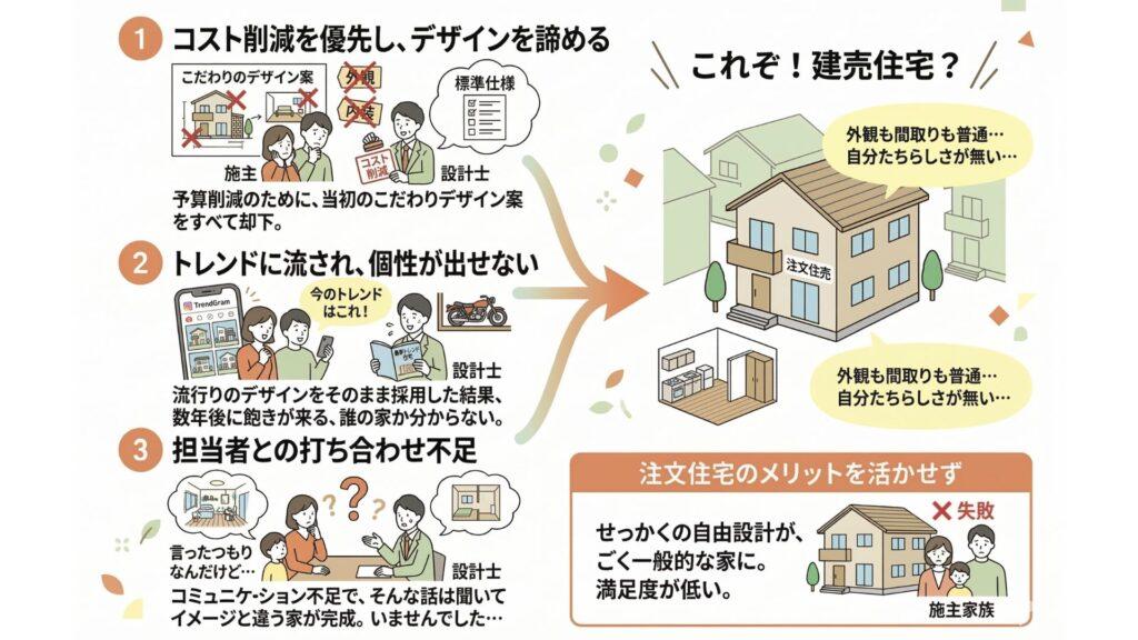注文住宅が建売みたいになった失敗事例