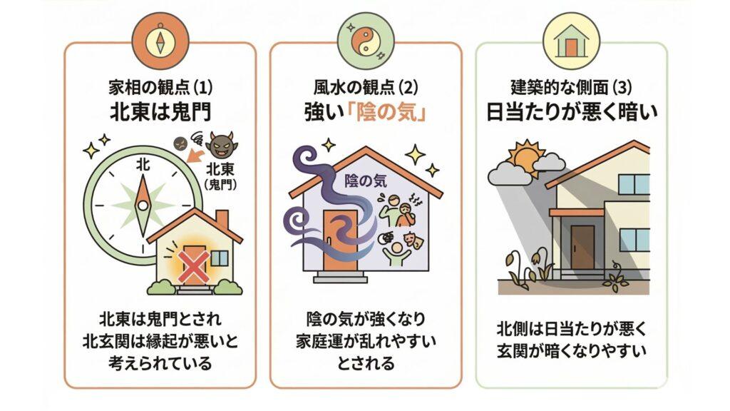 北玄関がダメな理由