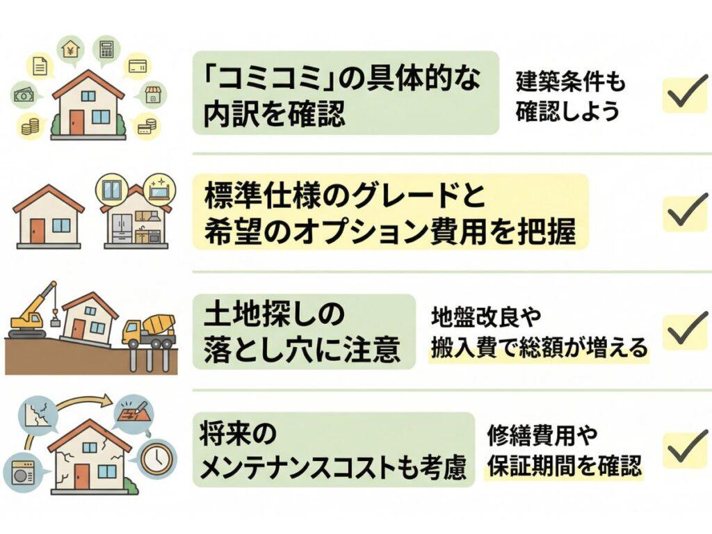 コミコミ1300万の家のチェックポイント