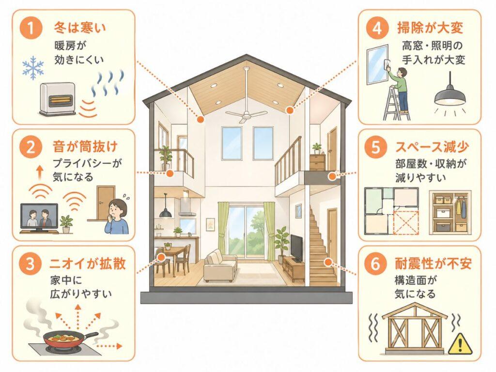 リビング吹き抜け